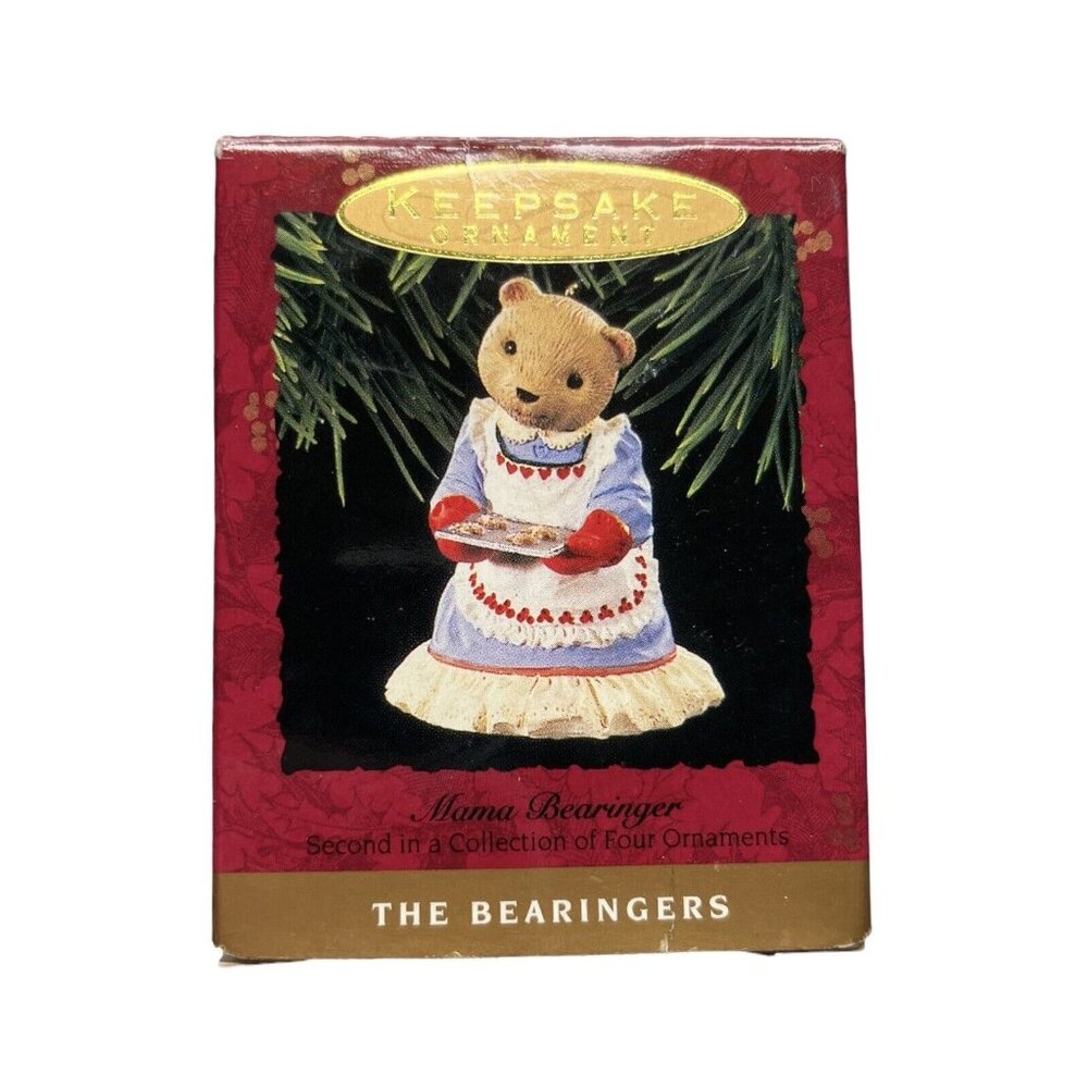 Hallmark Keepsake Ornament The Bearingers sister 1993 Vintage Christmas in Box
